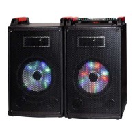 Active 10'' Pair Bluetooth Speakers Portable Indoor/Outdoor 85W Wireless Stereo Pairing Booming Bass Speaker Sound Box with USB