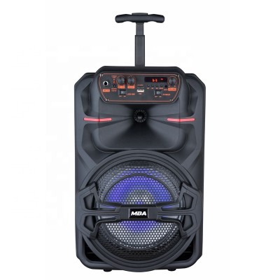 New Arrival Portable 8 Inch outdoor party trolley speakers with party dj portable amplifier trolley bluetooth speaker